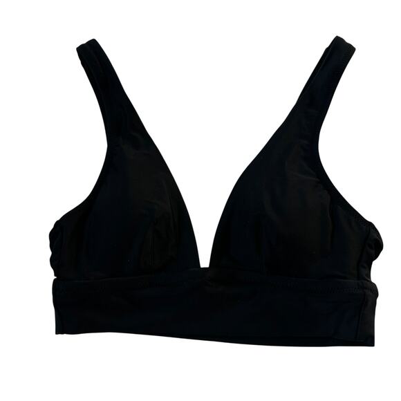 Aerie Black Wireless Triangle Real Good Bralette Women's Size XS | 54-6 - Picture 1 of 4